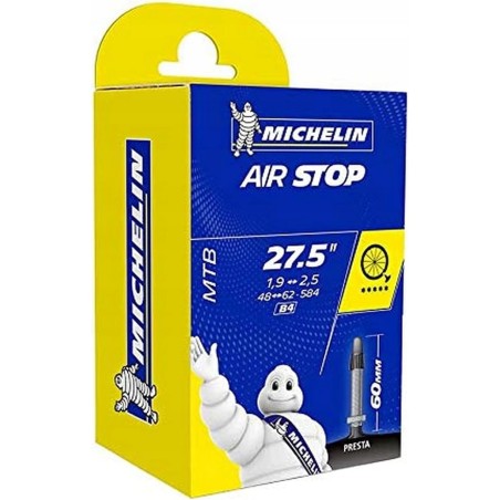 Outlet Michelin Airstop dętka rowerowa czarna 27,5" 48/62-584 SV 60 mm