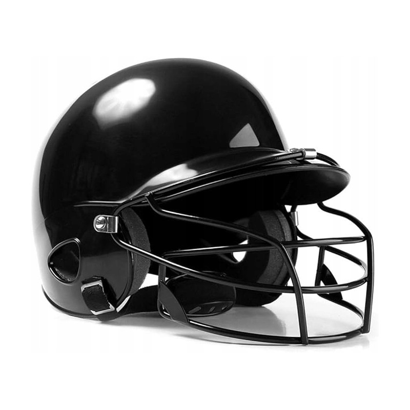 Kask baseballowy z maską na twarz sprzęt ochronny dla dorosłych oddychający