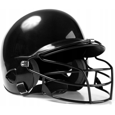 Kask baseballowy z maską na twarz sprzęt ochronny dla dorosłych oddychający