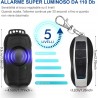 Outlet Alarm rowerowy z pilotem głośność alarmu 120 dB akumulator 500 mAh