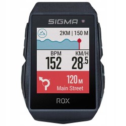Outlet Licznik rowerowy bezprzewodowy Sigma Sport ROX 11.1 EVO Black HR SET