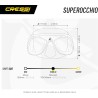 Outlet Maska do nurkowania okulary Cressi DN234650 czarny