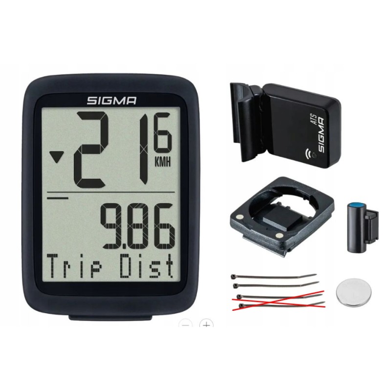 Outlet Licznik rowerowy bezprzewodowy Sigma BC 8.0 WL ATS przekątna 1.9 "