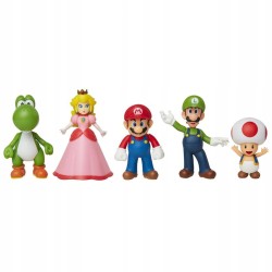 Outlet Super Mario Luigi Peach Yoshi Toad figurka Jakks od 5 do 8 cm OPIS