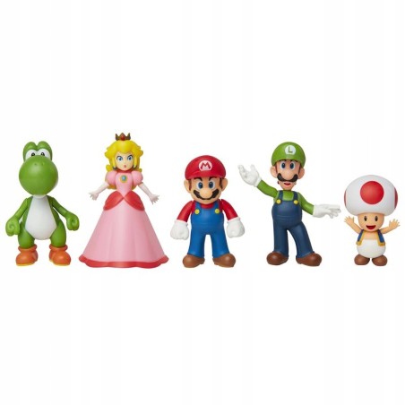 Outlet Super Mario Luigi Peach Yoshi Toad figurka Jakks od 5 do 8 cm OPIS