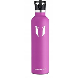 Outlet Super sparrow butelka na wodę fioletowa 1000ml ze stali nierdzewnej