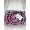 Outlet FUUHOMDY Hula hop Q6 z kulkami 121 cm różowy 32 magnesy OPIS