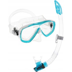Outlet Zestaw do nurkowania Cressi Estrella Mask + Gamma Snorkel niebieski