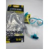 Outlet Zestaw do nurkowania Cressi Estrella Mask + Gamma Snorkel niebieski
