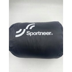 OUTLET ŚPIWÓR KEMPINGOWY WODOODPORNY SPORTNEER 220x75 CM CZARNY 3 PORY ROKU