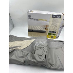Outlet Materac Dmuchany Welurowy Dwuosobowy Łóżko 203x152x25 Intex 64103
