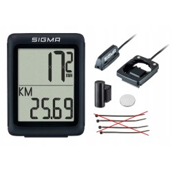 Outlet Licznik rowerowy przewodowy Sigma BC 5.0 WR monochromatyczny OPIS
