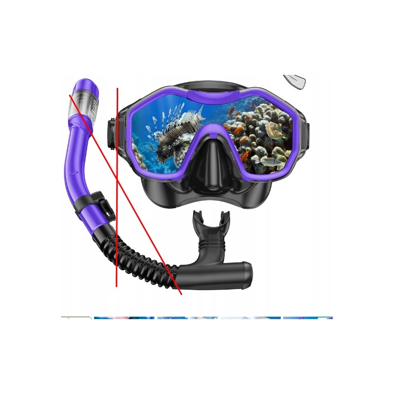 iParaAiluRy Maska do snorkelingu dla dorosłych z systemem przeciwmgielnym iParaAiluRy Maska do snorkelingu dla dorosłych z systemem przeciwmgielnym