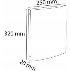 Outlet Exacompta segregator format A4 czerwony 4 pierścienie cienki 51195SE