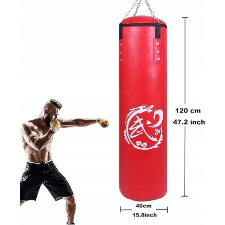 Outlet Worek treningowy Kmljoee Torba bokserska dla dorosłych 120x40cm OPIS