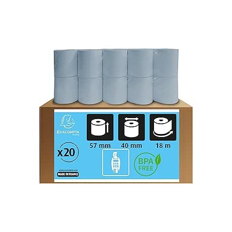 Outlet EXACOMPTA 40951E OPAKOWANIE 20 ROLEK TERMICZNYCH 128212 odporne