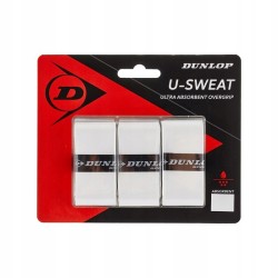Outlet Owijki wierzchnie DUNLOP U-SWEAT OVERGRIP Białe 0,60 mm 3 szt OPIS