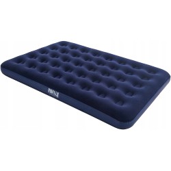Outlet Materac dwuosobowy Bestway 191 x 137 x 22 cm niebieski welurowy