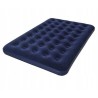 Outlet Materac dwuosobowy Bestway 191 x 137 x 22 cm niebieski welurowy