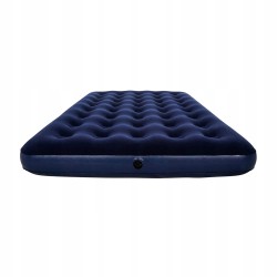 Outlet Materac dwuosobowy Bestway 191 x 137 x 22 cm niebieski welurowy