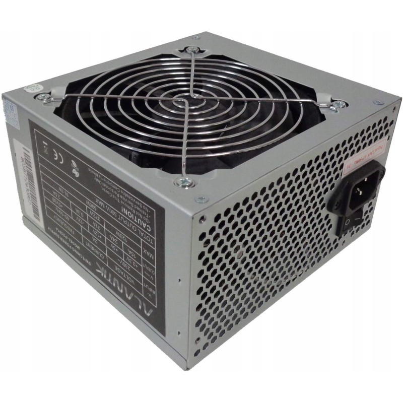 Outlet Zasilacz Alantik PS501A moc 500 W standard ATX napięcie AC 230 V