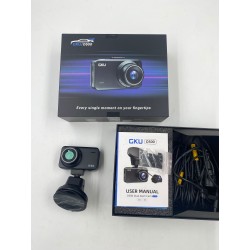 GKU Dash Cam Car Przód Tył 4K + 2.5K GPS WiFi Dash Cam z kartą SD 32 GB