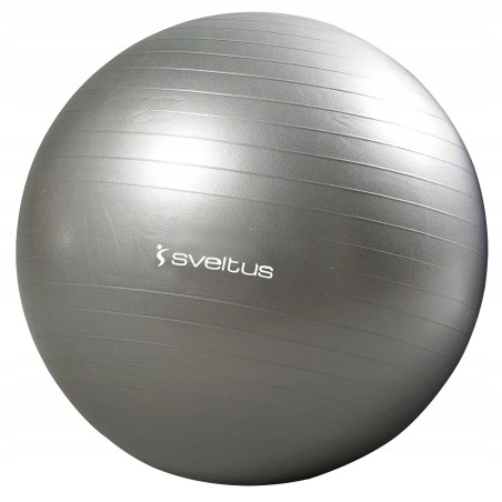 Outlet Sveltus Piłka gimnastyczna 65 cm szara do treningu pilatesu OPIS