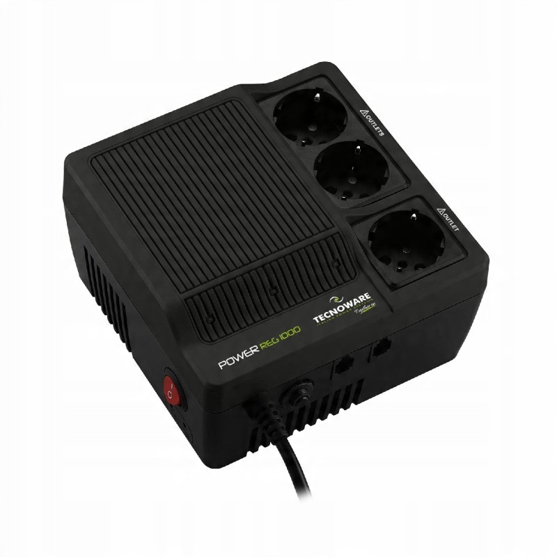 Outlet Stabilizator Tecnoware Powerreg 1000VA jednofazowy wysoka wydajność Outlet Stabilizator Tecnoware Powerreg 1000VA jednofazowy wysoka wydajność
