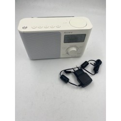 Outlet Radio sieciowo-bateryjne DAB+ FM Sony XDR-S41D białe wyświetlaczOPIS