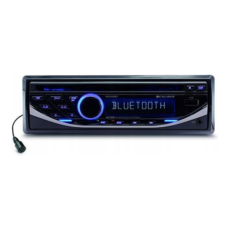 Outlet Caliber RCD123BT radio samochodowe USB SD wejście AUX max 75 W