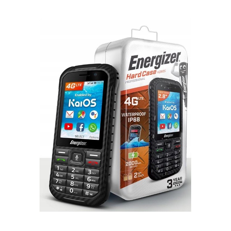 USZKODZONY Telefon Energizer Hard Case H280s 512 MB / 4 GB ekran 1.8 cali