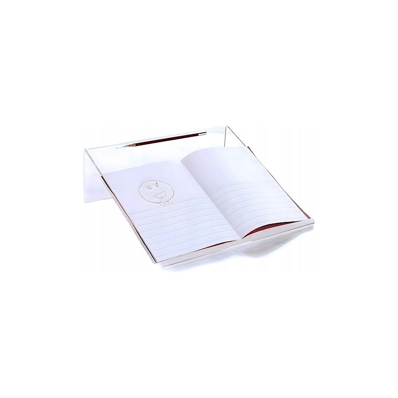 Outlet stojak podstawka na książkę z Plexi pochylenie 20stopni 33x35x12cm
