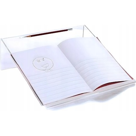 Outlet stojak podstawka na książkę z Plexi pochylenie 20stopni 33x35x12cm