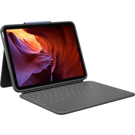 Etui na klawiaturę Logitech Rugged Folio Apple iPad 10.9 10th Gen DEU OPIS