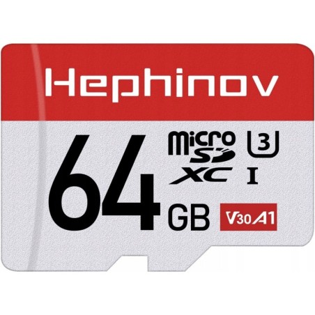 Hephinov Karta Micro SD 64GB, karta pamięci