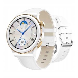 Outlet smartwatch findtime damski biało złoty ciśnienie tętno GloryFit