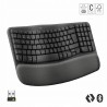 Logitech Wave Keys Bezprzewodowa klawiatura z podpórką pod nadgarstki