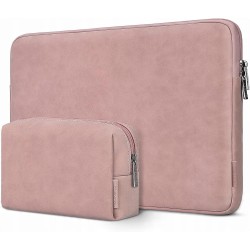 DOMISO Wodoszczelna torba na laptopa 15,6 cala etui ochronne różowe OPIS