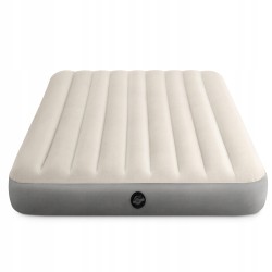 Outlet Materac Dmuchany Welurowy Dwuosobowy Łóżko 203x152x25 Intex 64103