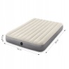 Outlet Materac Dmuchany Welurowy Dwuosobowy Łóżko 203x152x25 Intex 64103