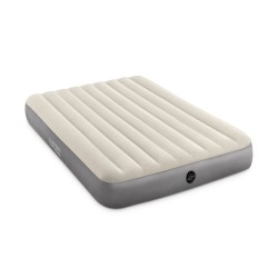 Outlet Materac Dmuchany Welurowy Dwuosobowy Łóżko 203x152x25 Intex 64103
