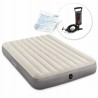 Outlet Materac Dmuchany Welurowy Dwuosobowy Łóżko 203x152x25 Intex 64103