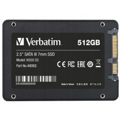 Outlet Dysk SSD Verbatim VI550 S3 SSD 512GB 2.5" SATA III 512GB 2,5" SATA