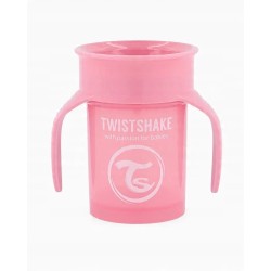 Outlet Kubek Twistshake 360 Cup różowy 230 ml dla dziecka z uchwytami