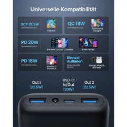 Outlet Powerbank INIU 20000 mAh czarny