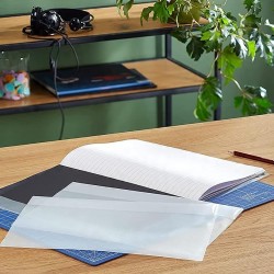 Outlet Przeźroczyste okładki książkowe Raylu Paper 5 sztuk OPIS PVC 29.6x53
