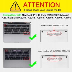 Etui Fintie kompatybilne z MacBookiem Pro 13" M2/M1 (2016-2022)