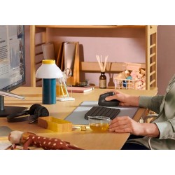 Logitech Lift/Pionowy/Optyczny/Dla praworęcznych/4 000 DPI/USB+BT/Grafitowy