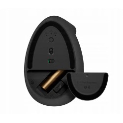 Logitech Lift/Pionowy/Optyczny/Dla praworęcznych/4 000 DPI/USB+BT/Grafitowy