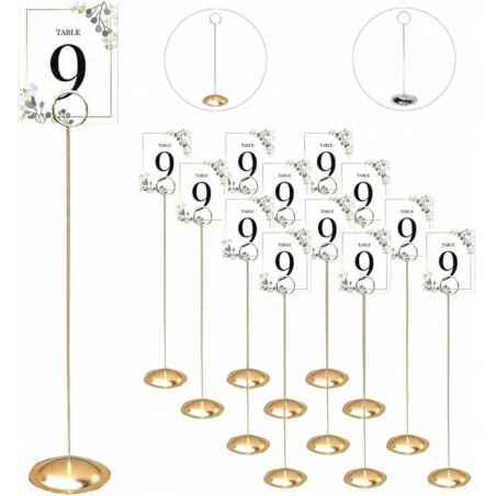 Outlet HOHIYA 12 sztuk stojaków okolicznośćiowych na numerki zdjęcia imiona